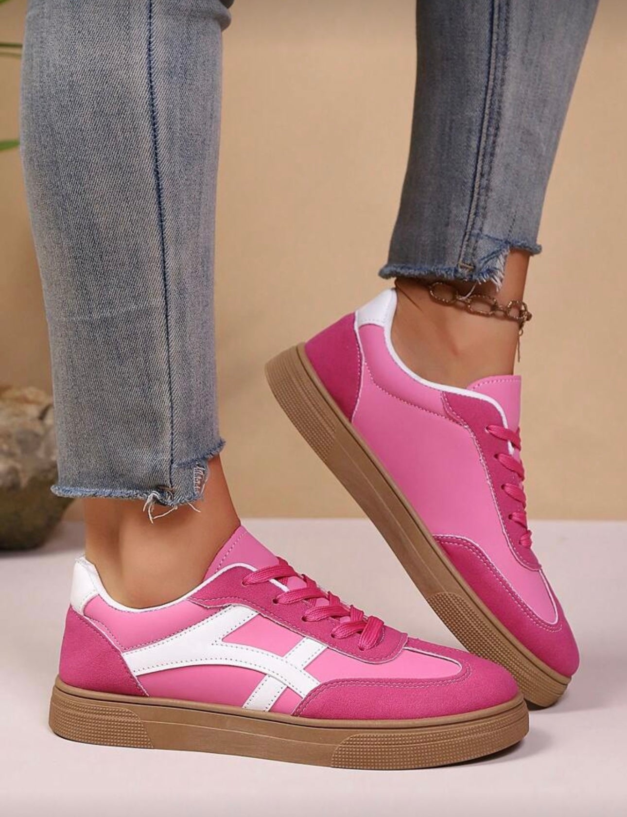 Hannah Fushia Pink Trainers