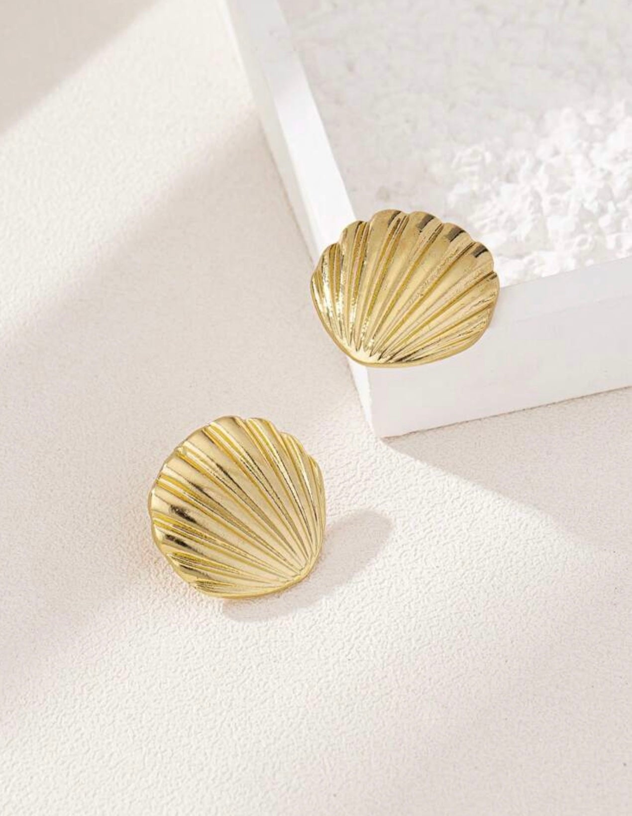 Gold Shell Earrings