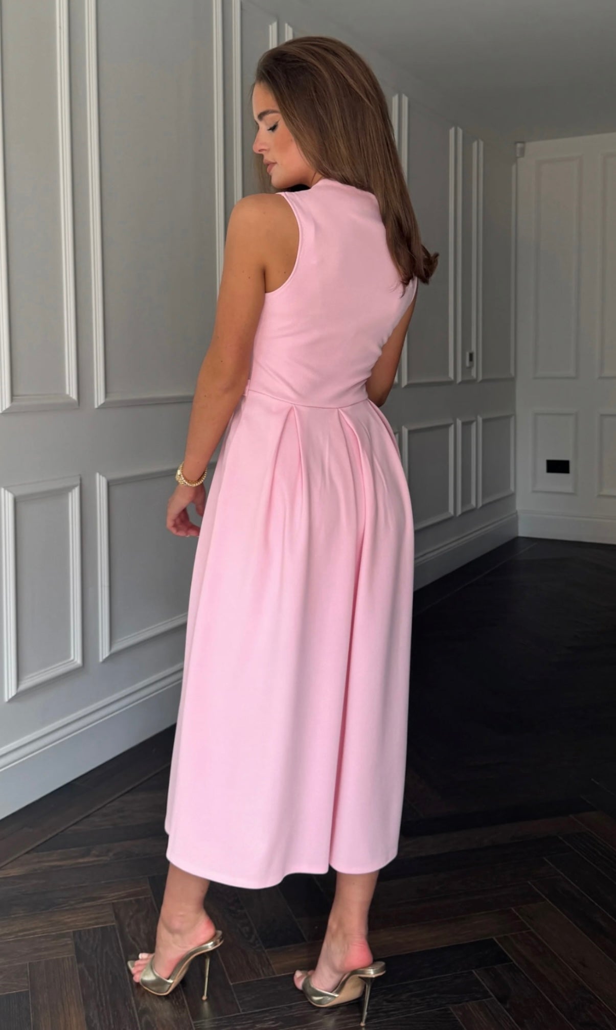 Ameya Midi Dress Pink
