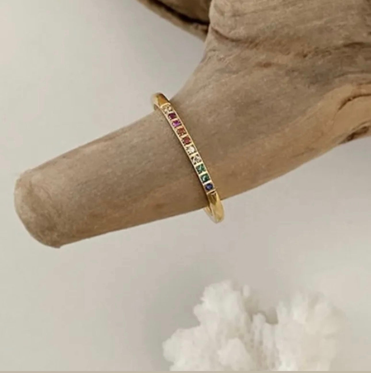 Celestial Gold Coloured Diamond 2 Piece Ring Set