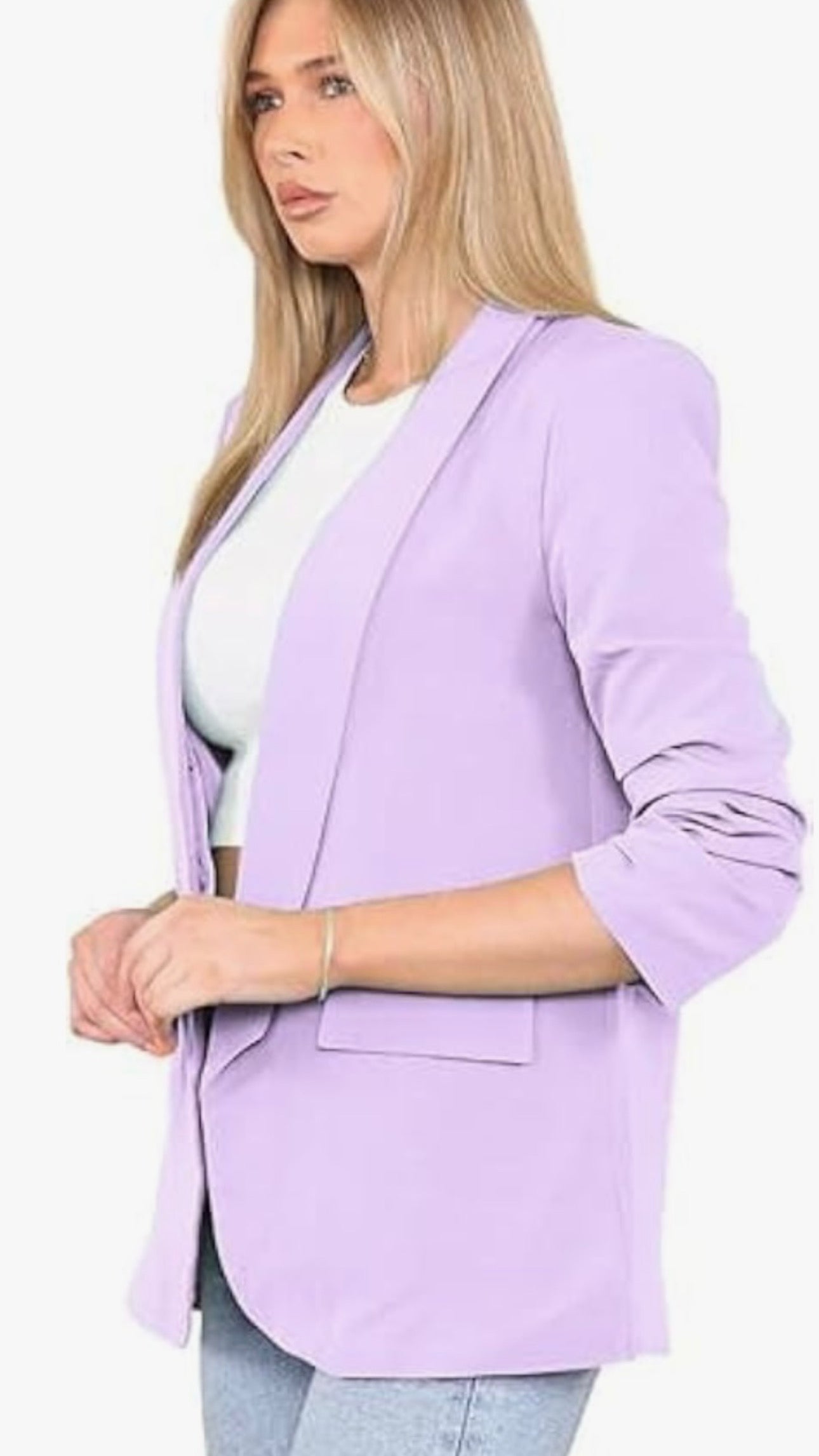 Billie Blazer In Lilac (size 10)
