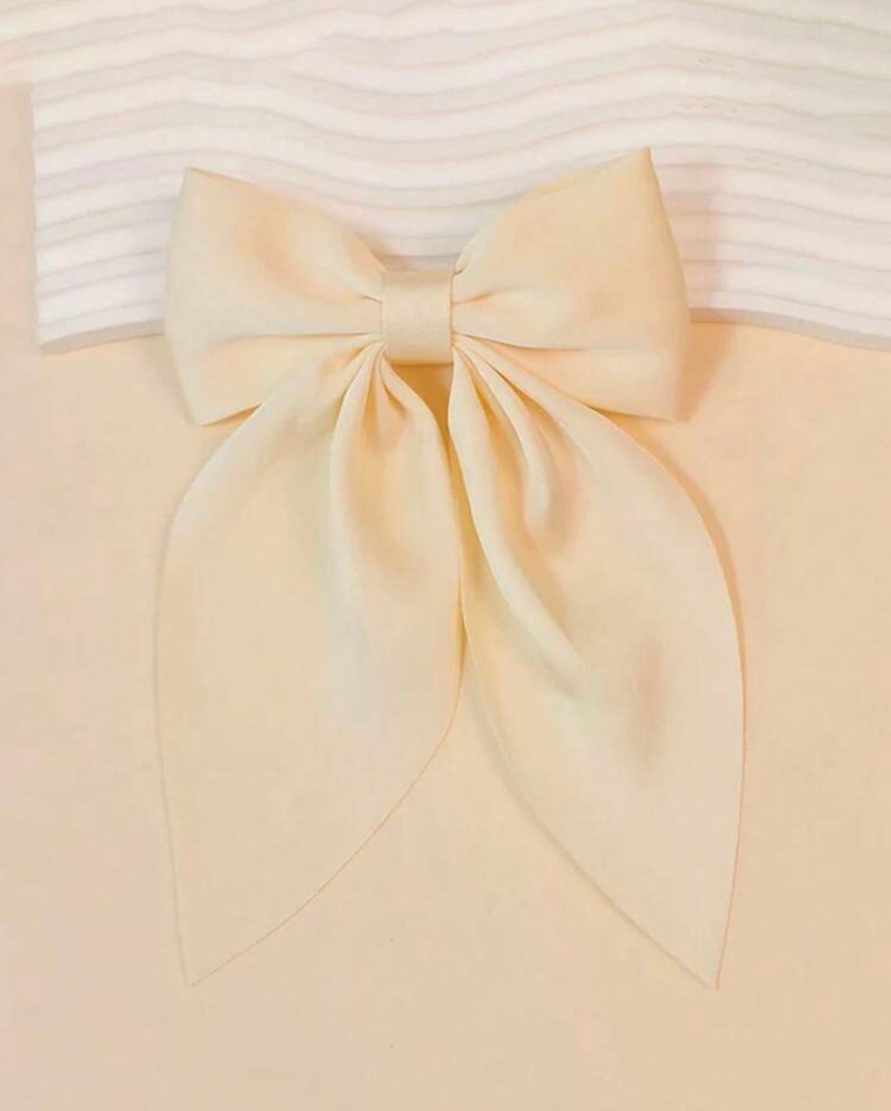 Cream Hair Bow