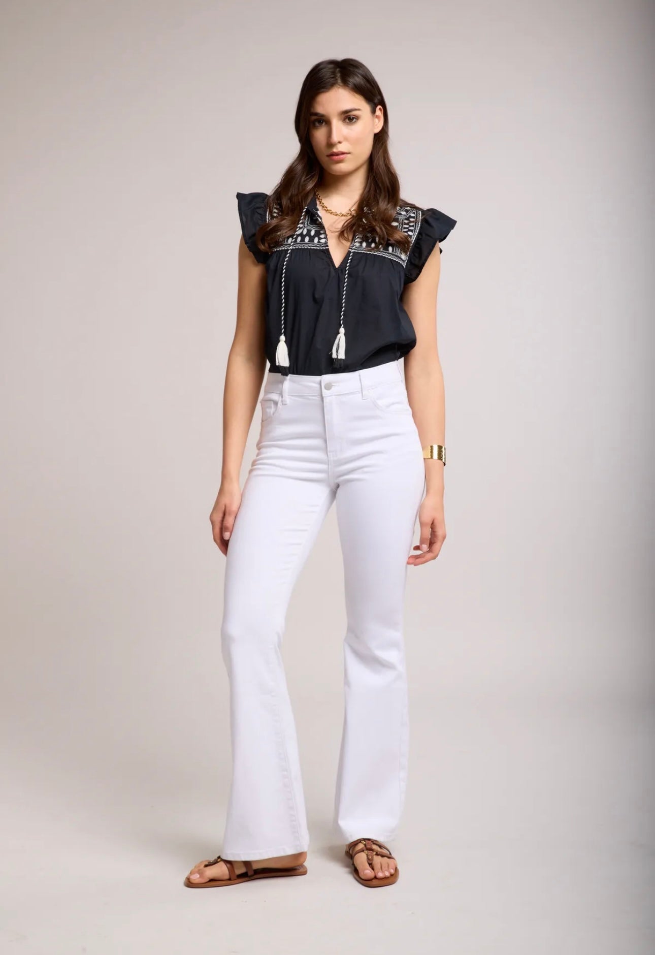 Chloe Toxik White Bootcut Jeans
