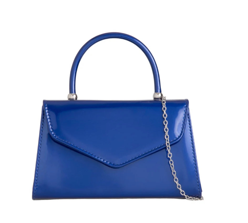 Chloe Patent Royal Blue