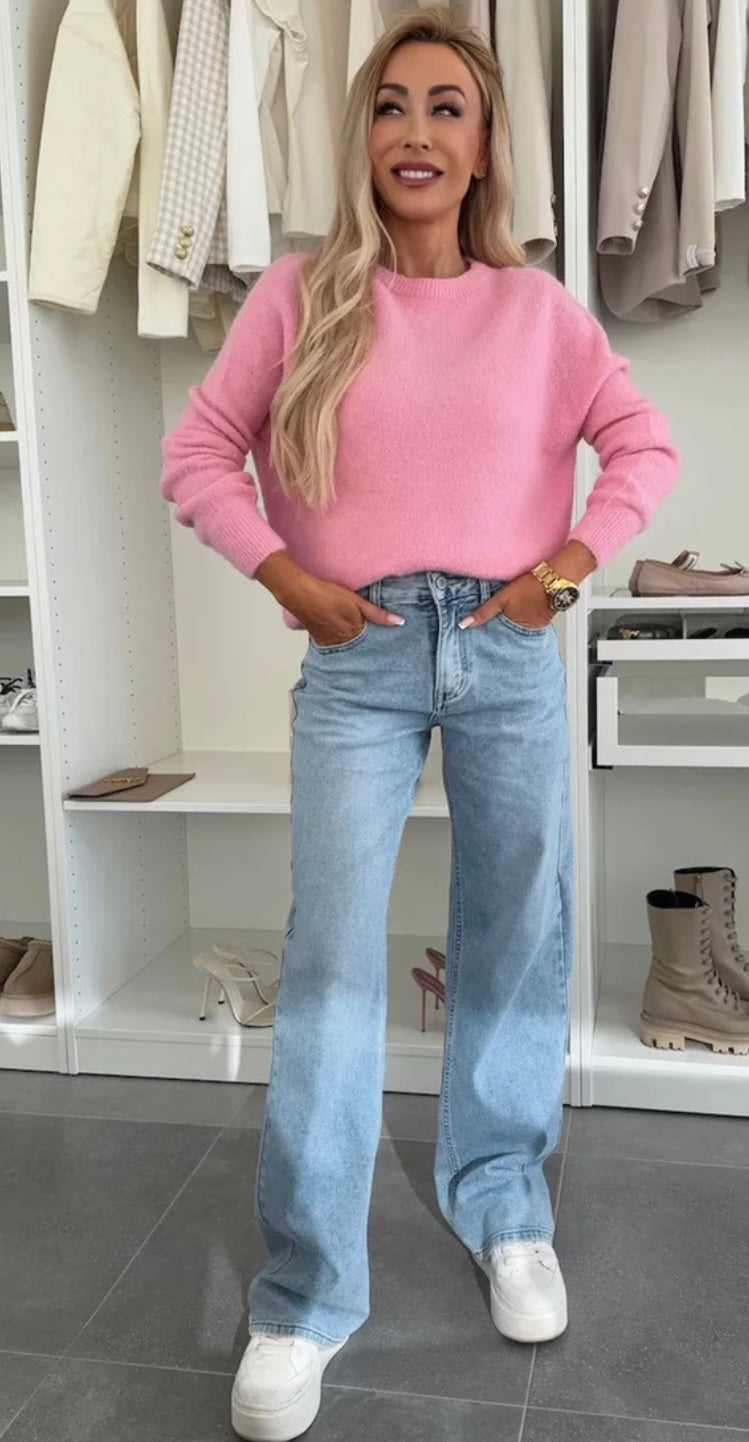 Primrose Pink Soft Knit Jumper