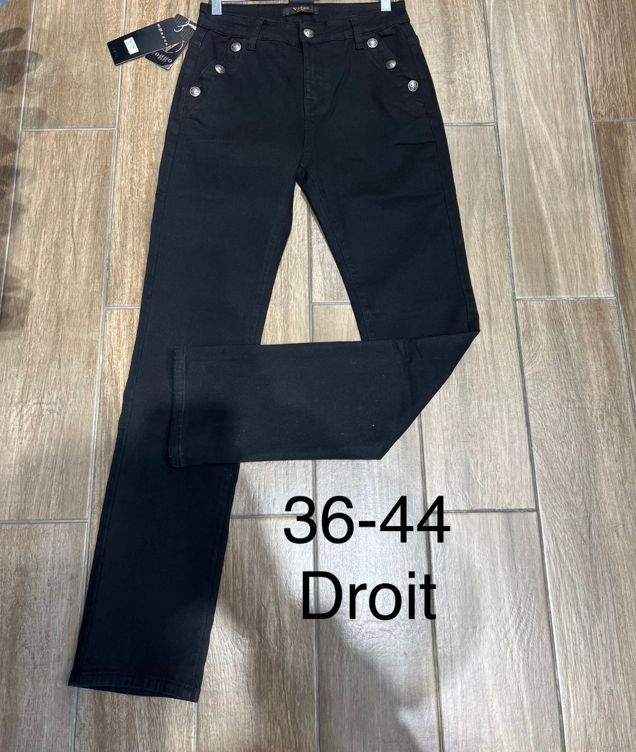 Black Straight Leg Jeans