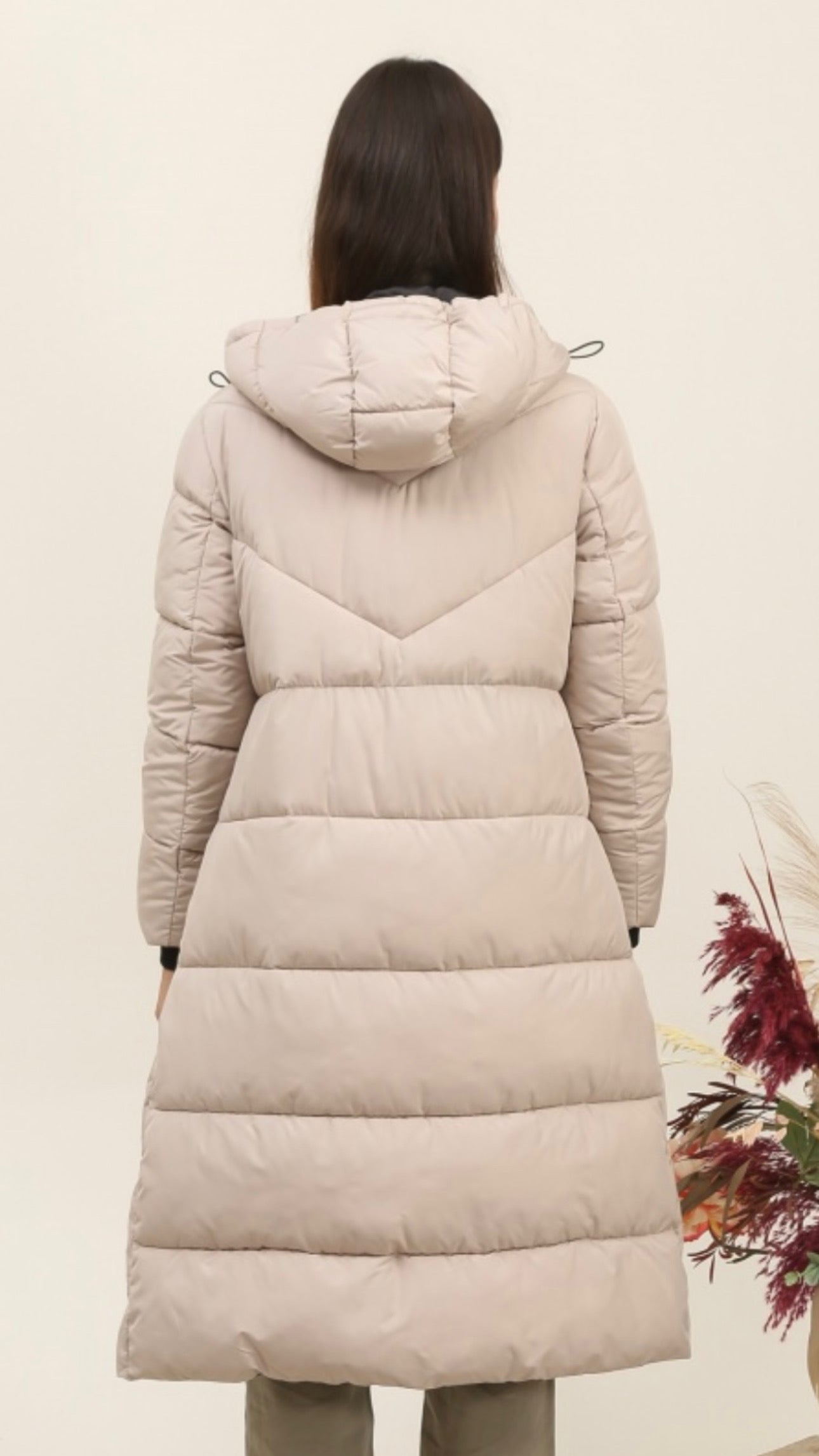 Stone Mid Length Soft Shell Coat