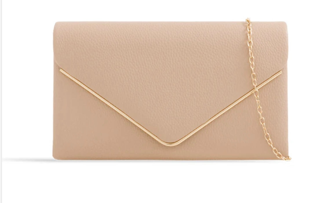 Stone Envelope Clutch Bag