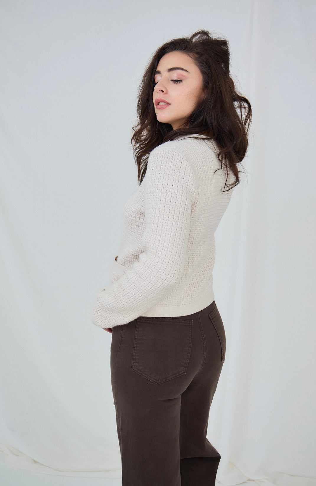 Brown Wide Leg Jeans