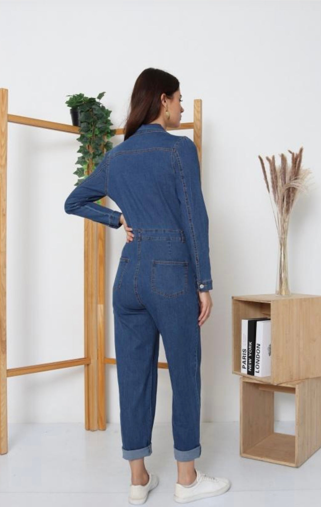 Vienna Denim Tailored Jumpsuit