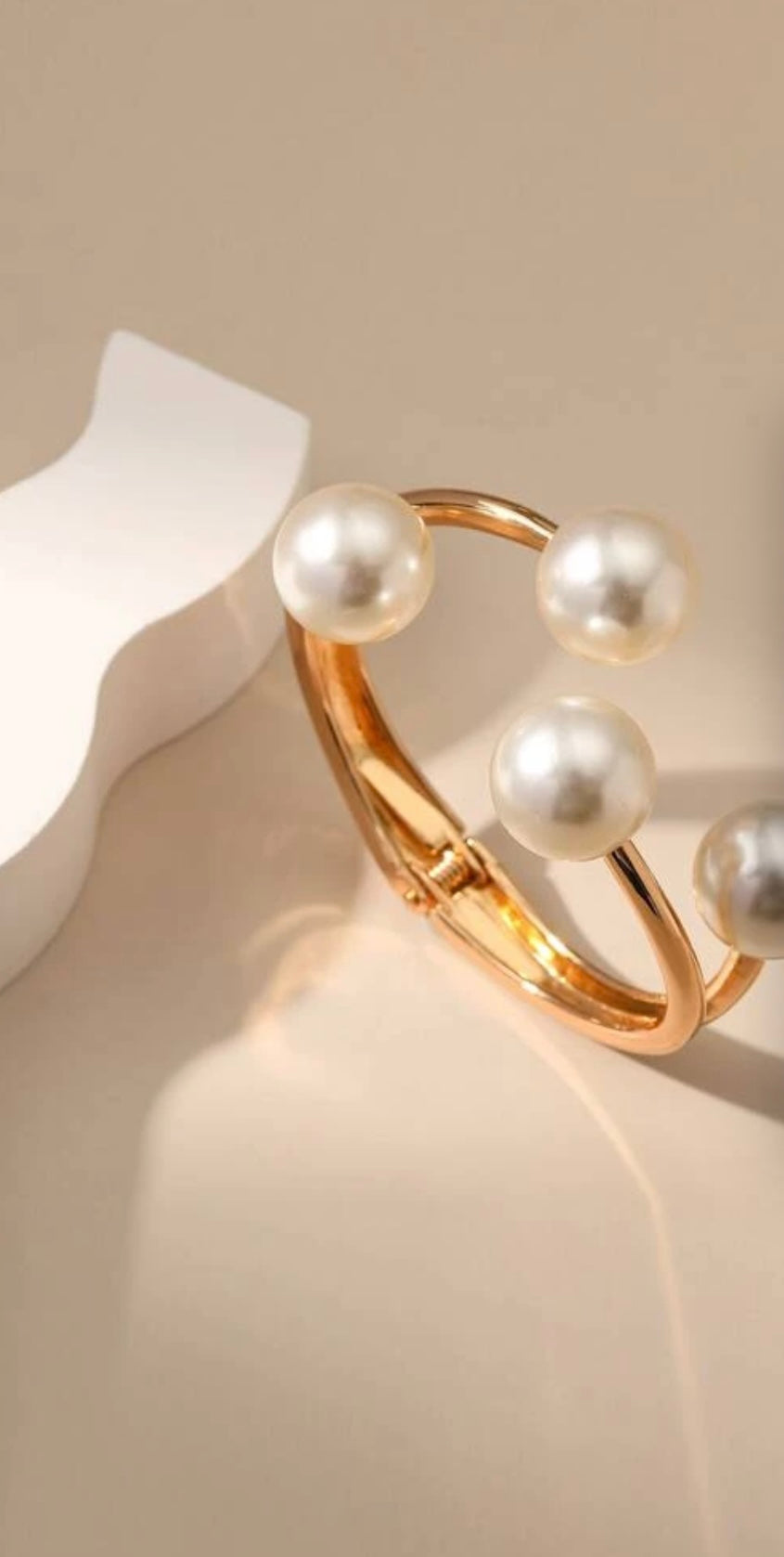 Gold Pearl Bracelet