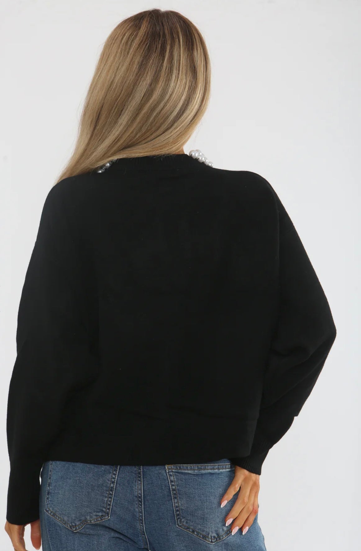 Black Pearl Embellished Jumper