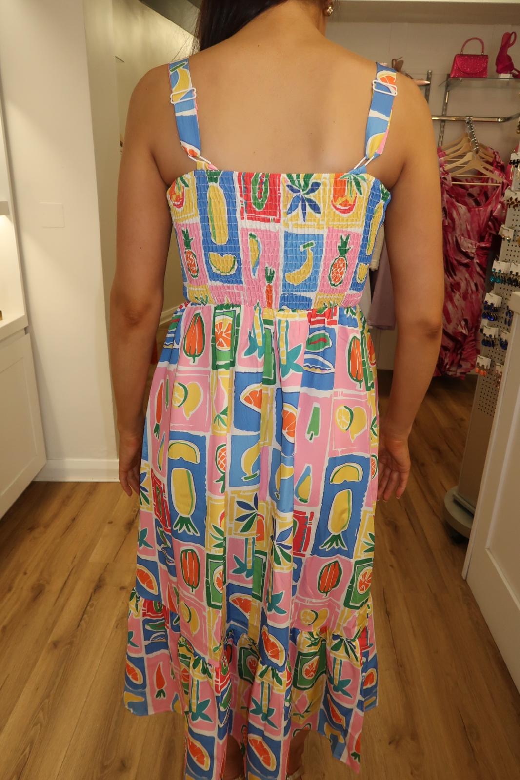 Alexsandra Multi Coloured Midi Dress