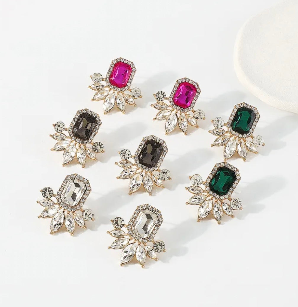 Kirsty Earrings Emerald
