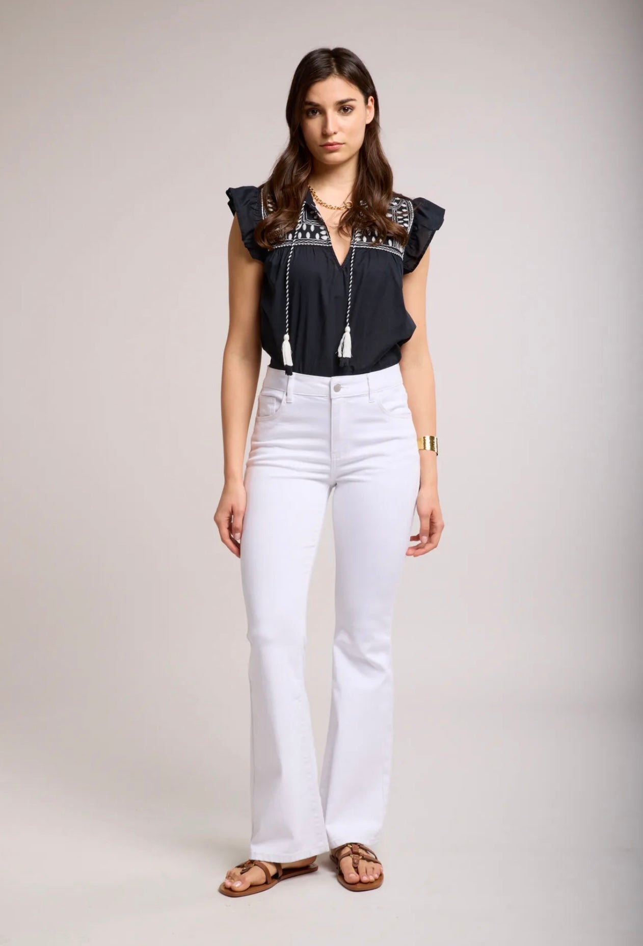 Chloe Toxik White Bootcut Jeans