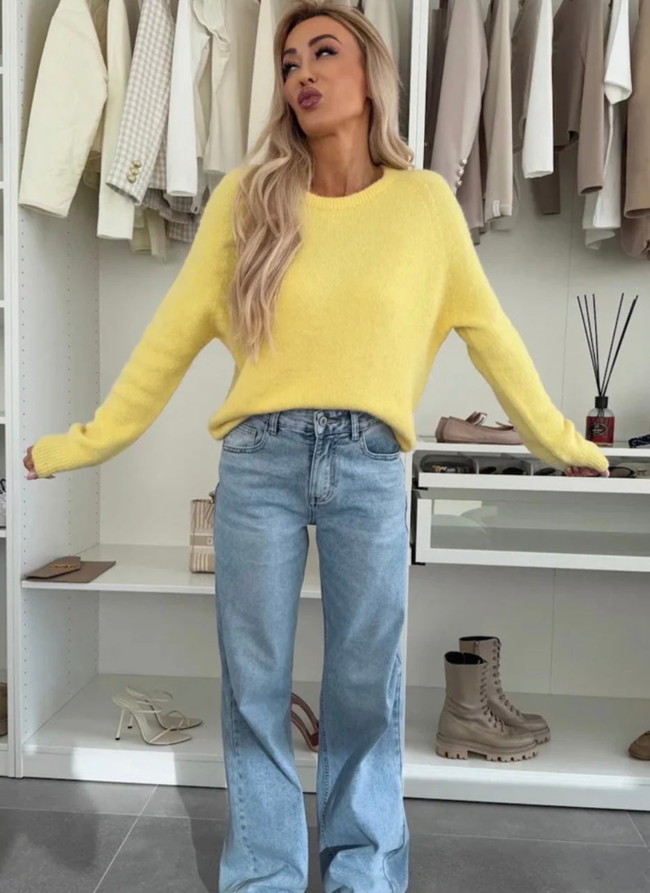 Primrose Lemon Soft Knit Jumper