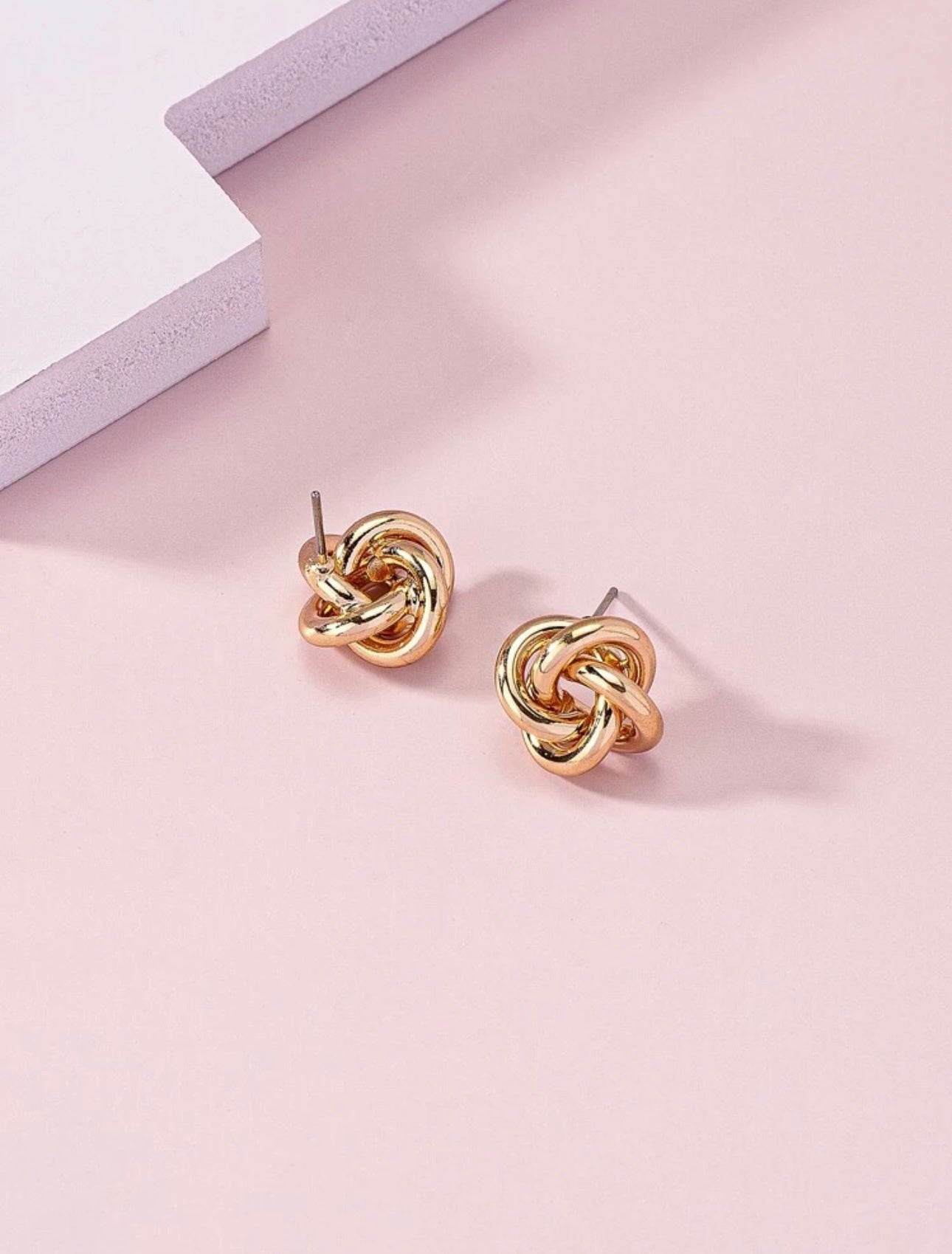 Gold Swirl Earrings