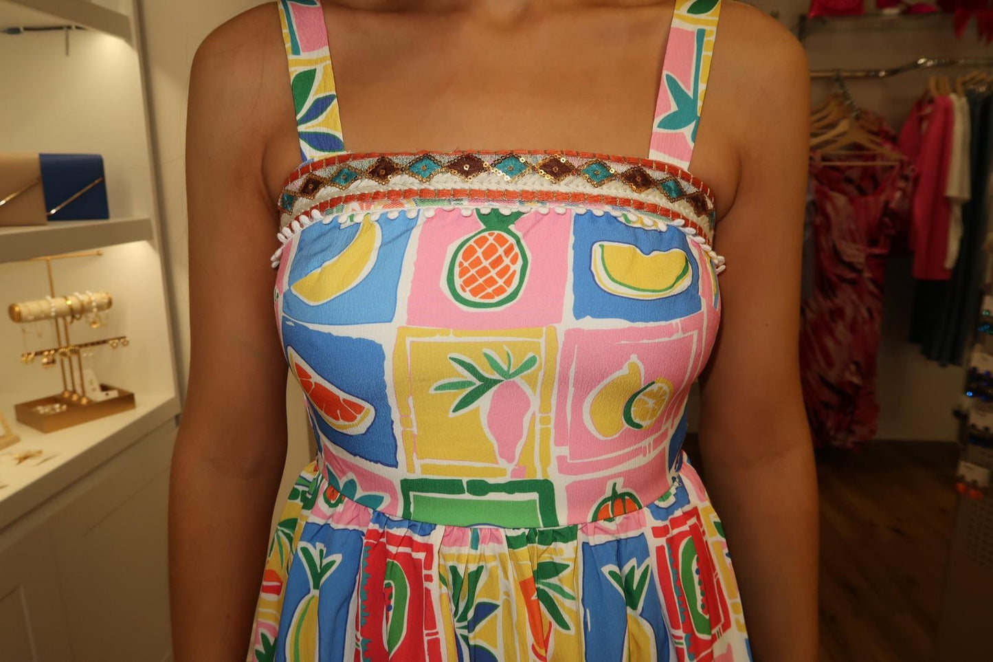 Alexsandra Multi Coloured Midi Dress