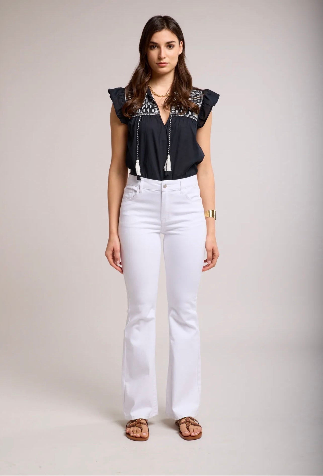 Chloe Toxik White Bootcut Jeans