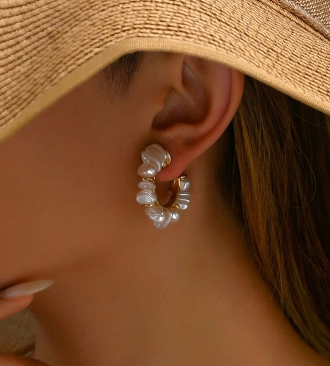 Pearl Hoops