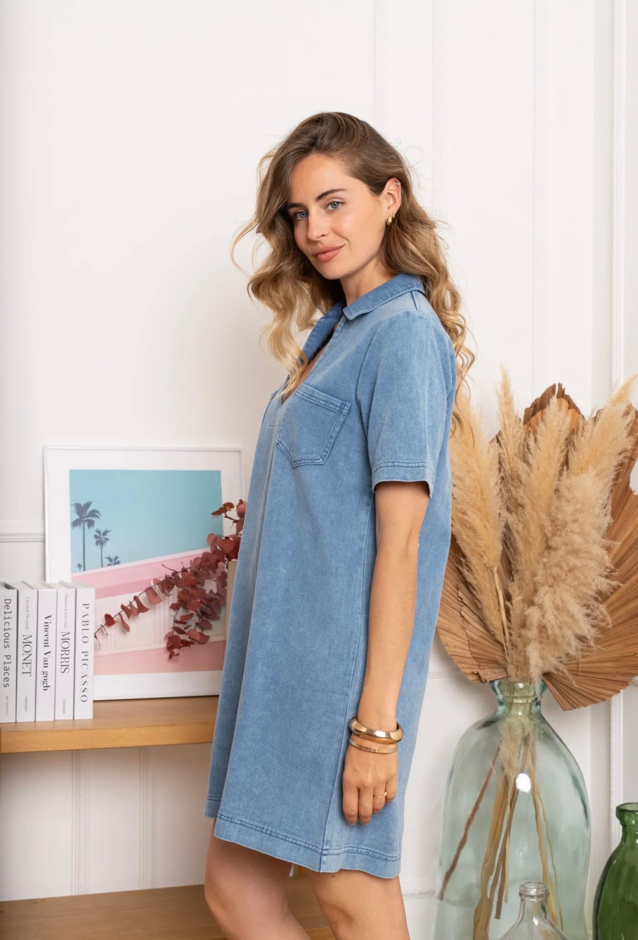 Blue Denim Dress
