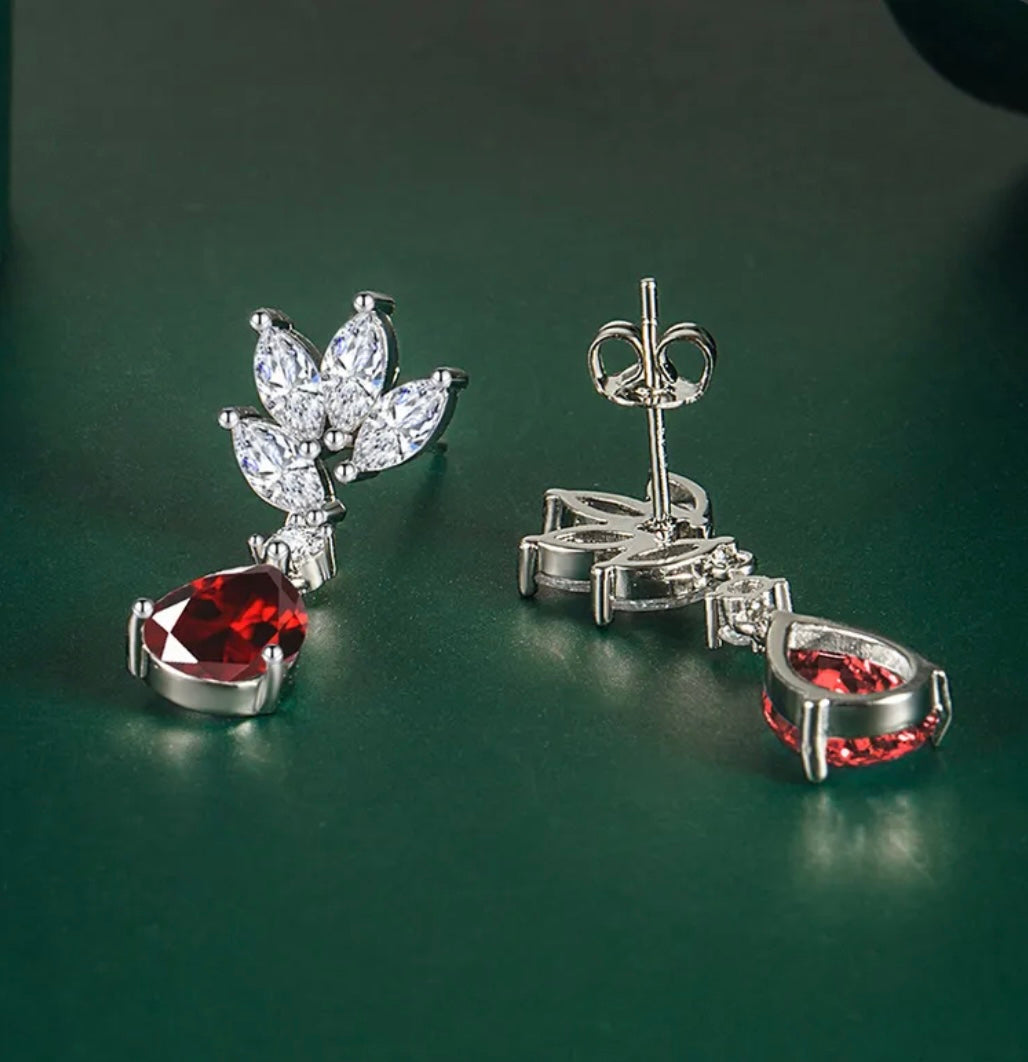 Occasion Earrings Red