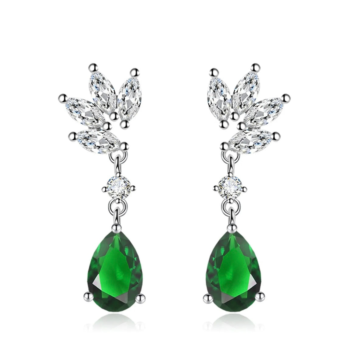 Occasion Earrings Emerald