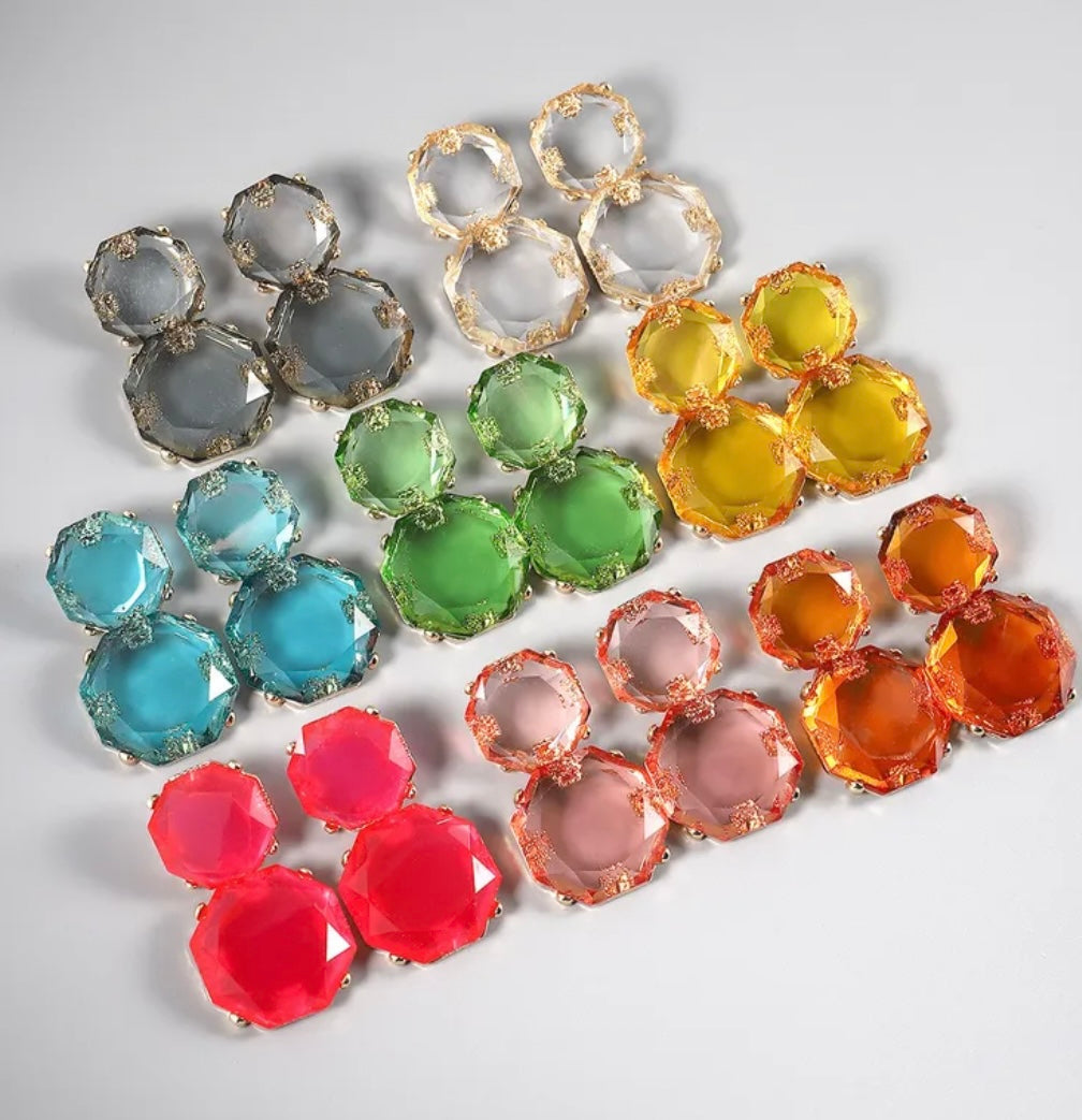 Statement Earrings Orange