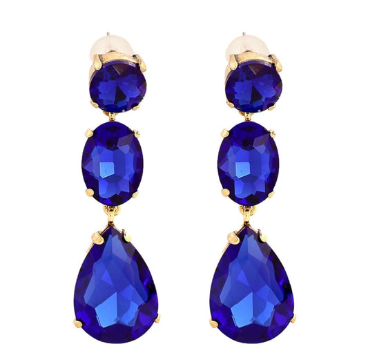 Royal Blue Teardrop Earrings