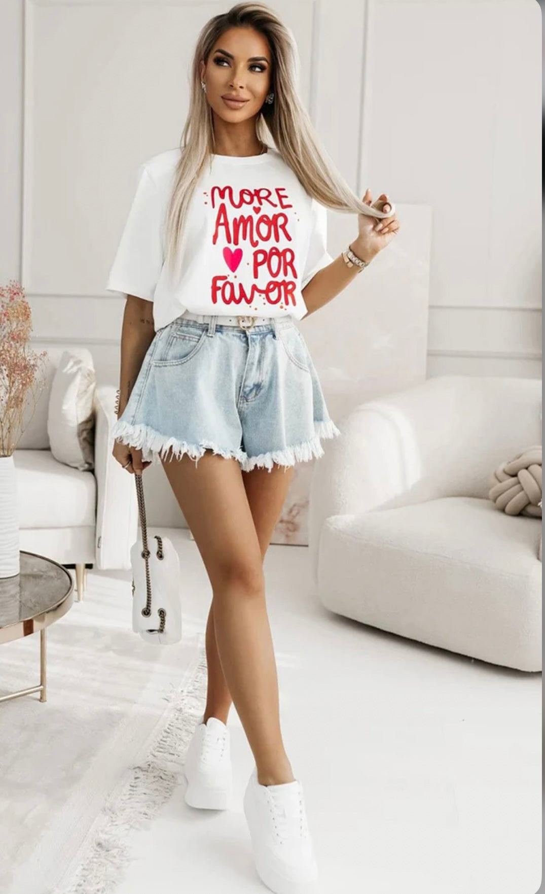 Amour Heart T-Shirt Ivory