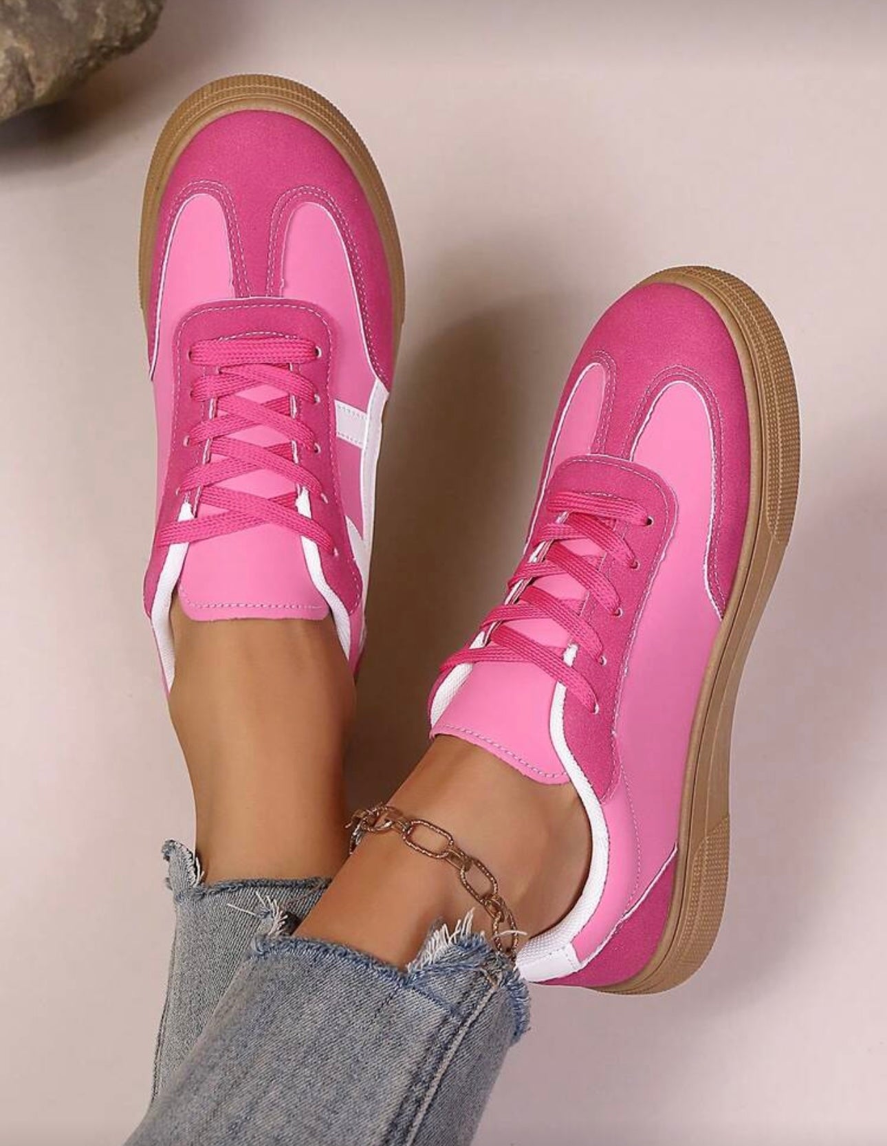 Hannah Fushia Pink Trainers