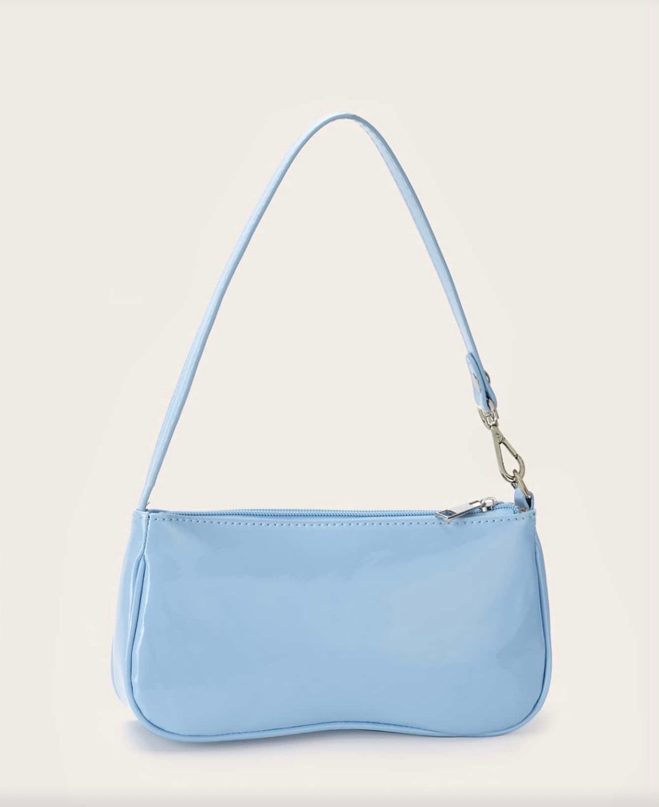 Blue Patent Bag