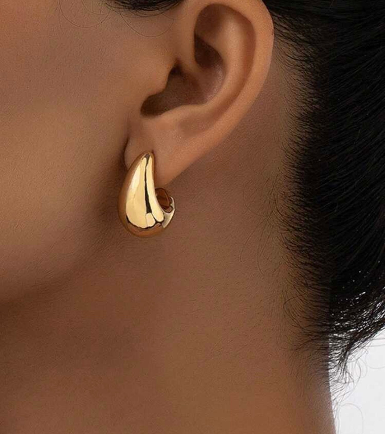 Gold Teardrop Earrings