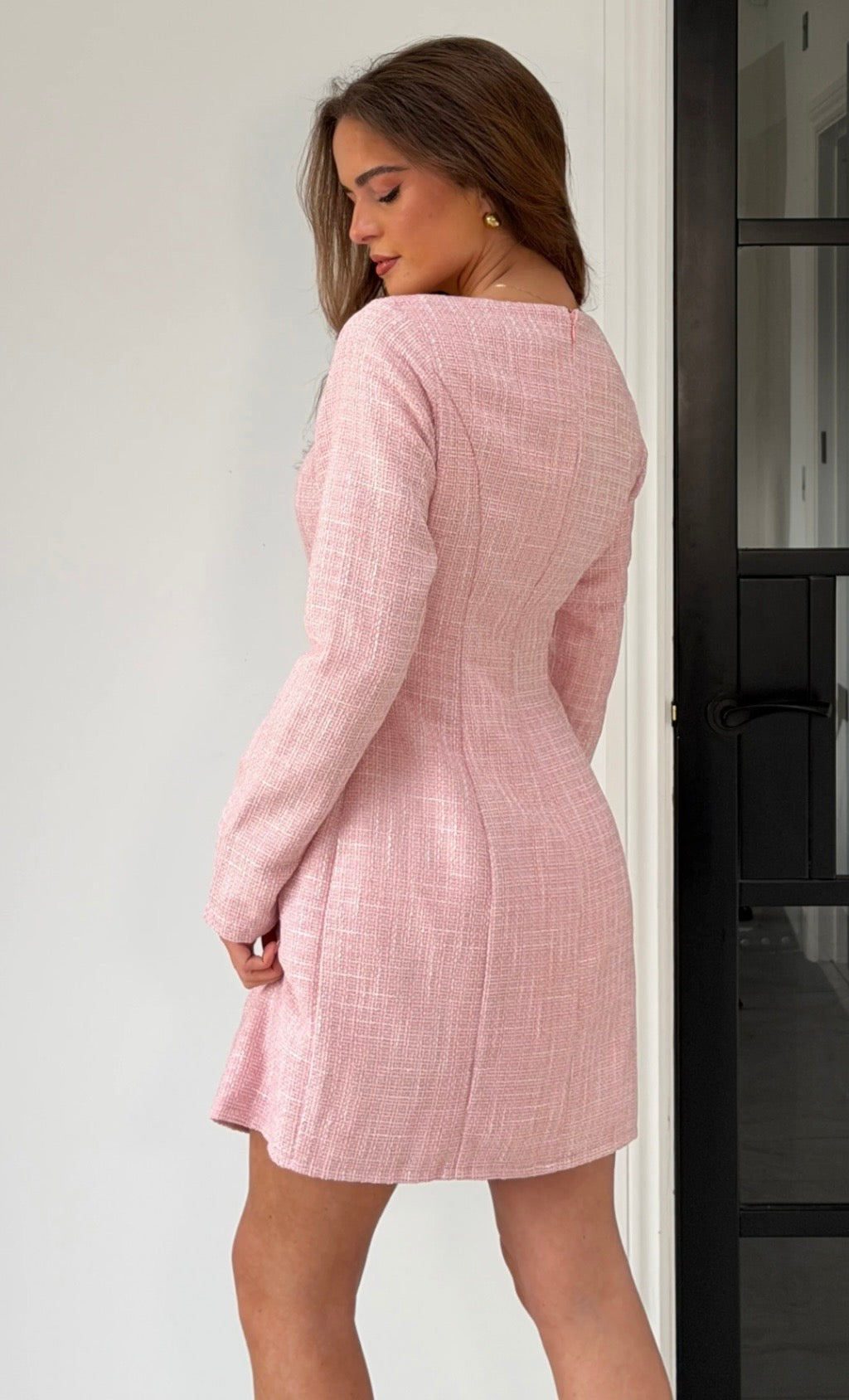 Flora Tweed Pink Dress (size 8 & 10)
