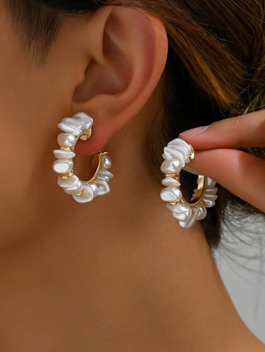 Pearl Hoops