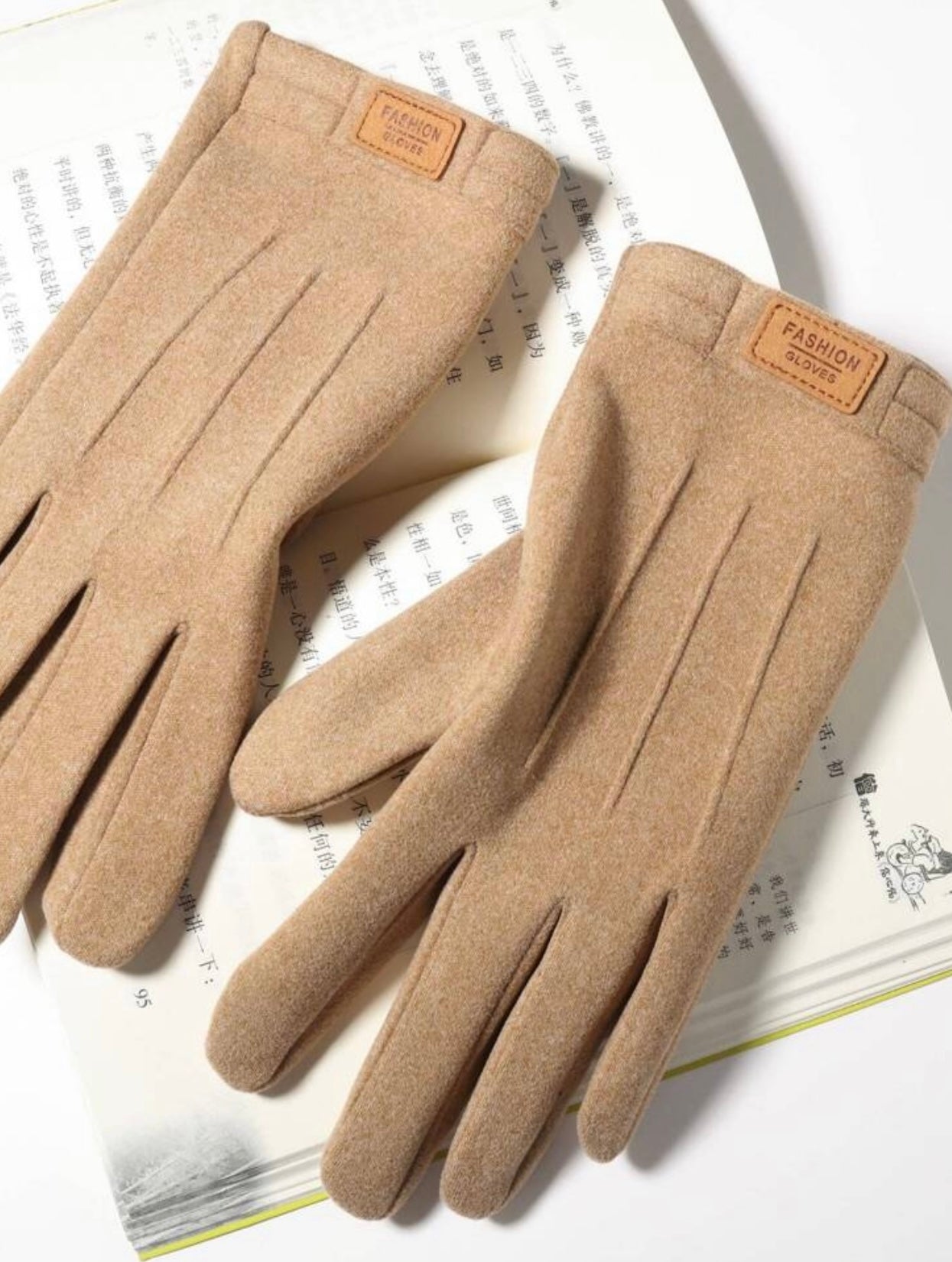 Biscuit Fleece Lined Gloves