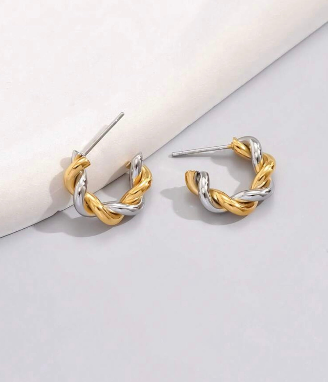 Silver & Gold Hoops