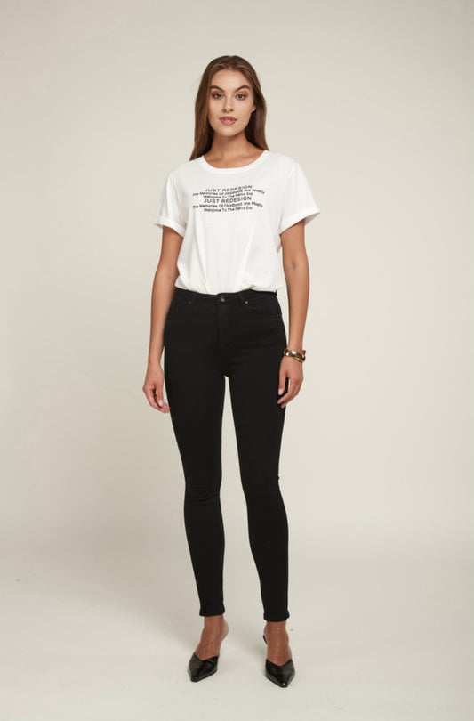 Amber Toxik BLACK High Waisted Denim Jeans