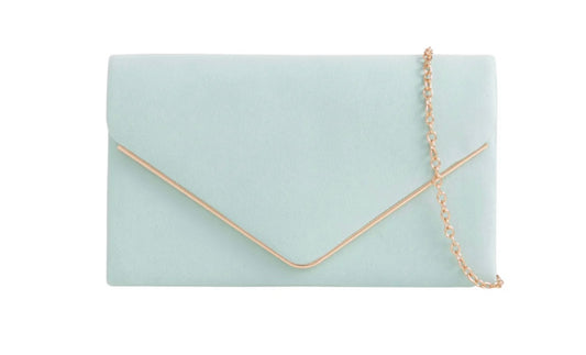 Serenity Blue Velvet Handbag