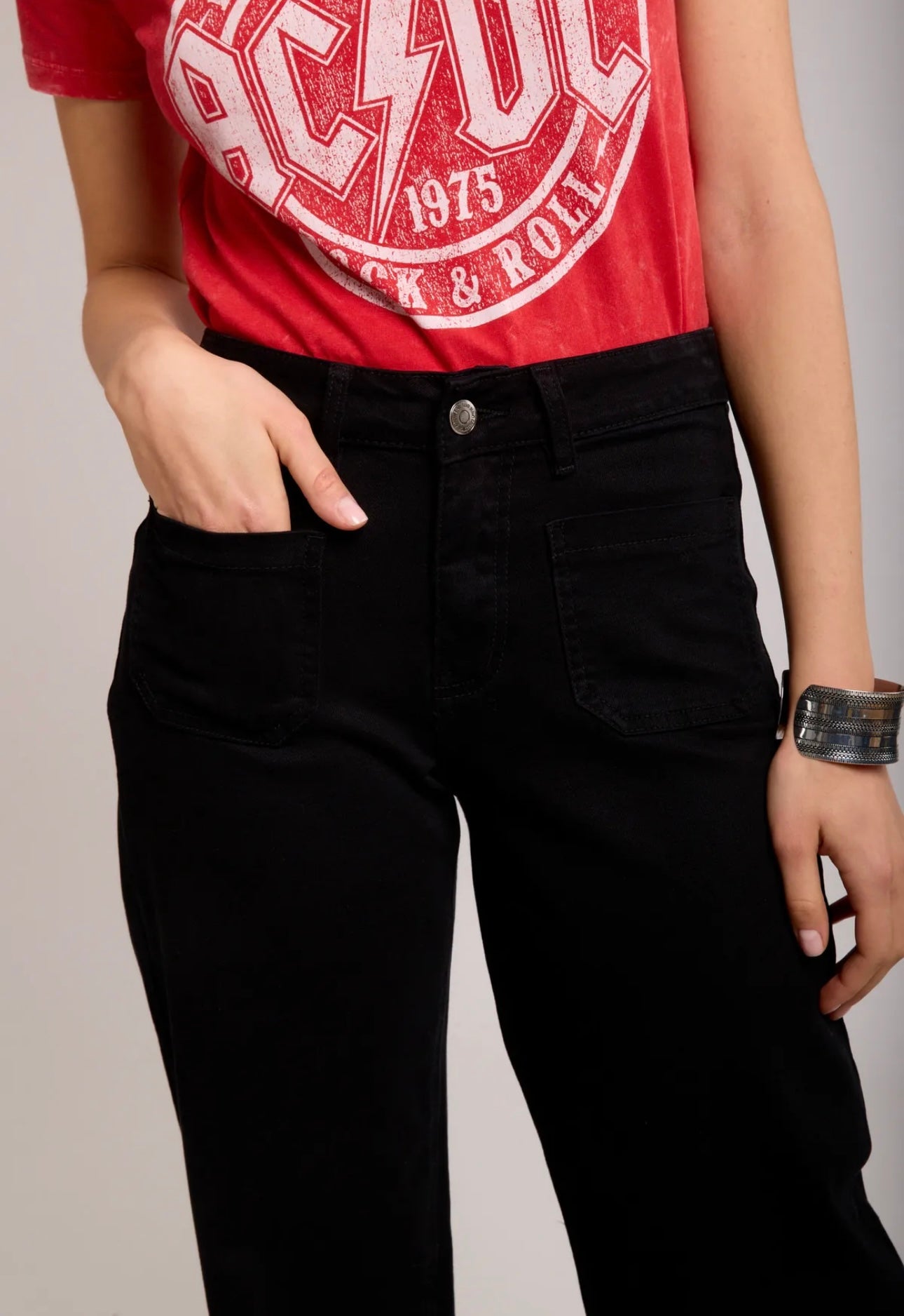 Toxik Black Wide Leg Jeans