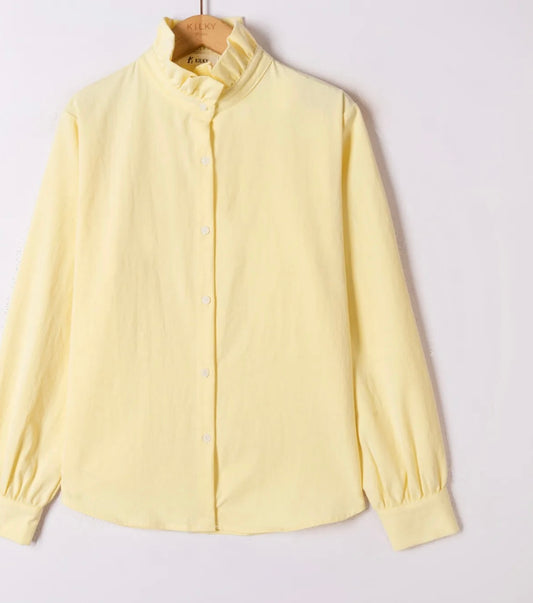 Nina Lemon Frill Detail Shirt