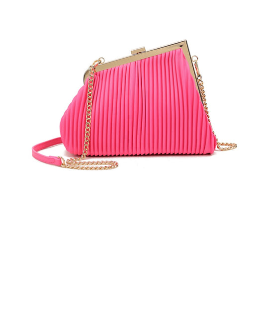 Kyla Quilted Handbag Fushia