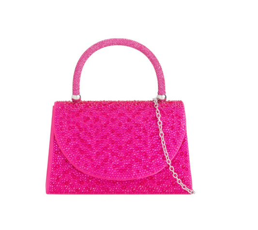 Fushia Diamanté Handbag