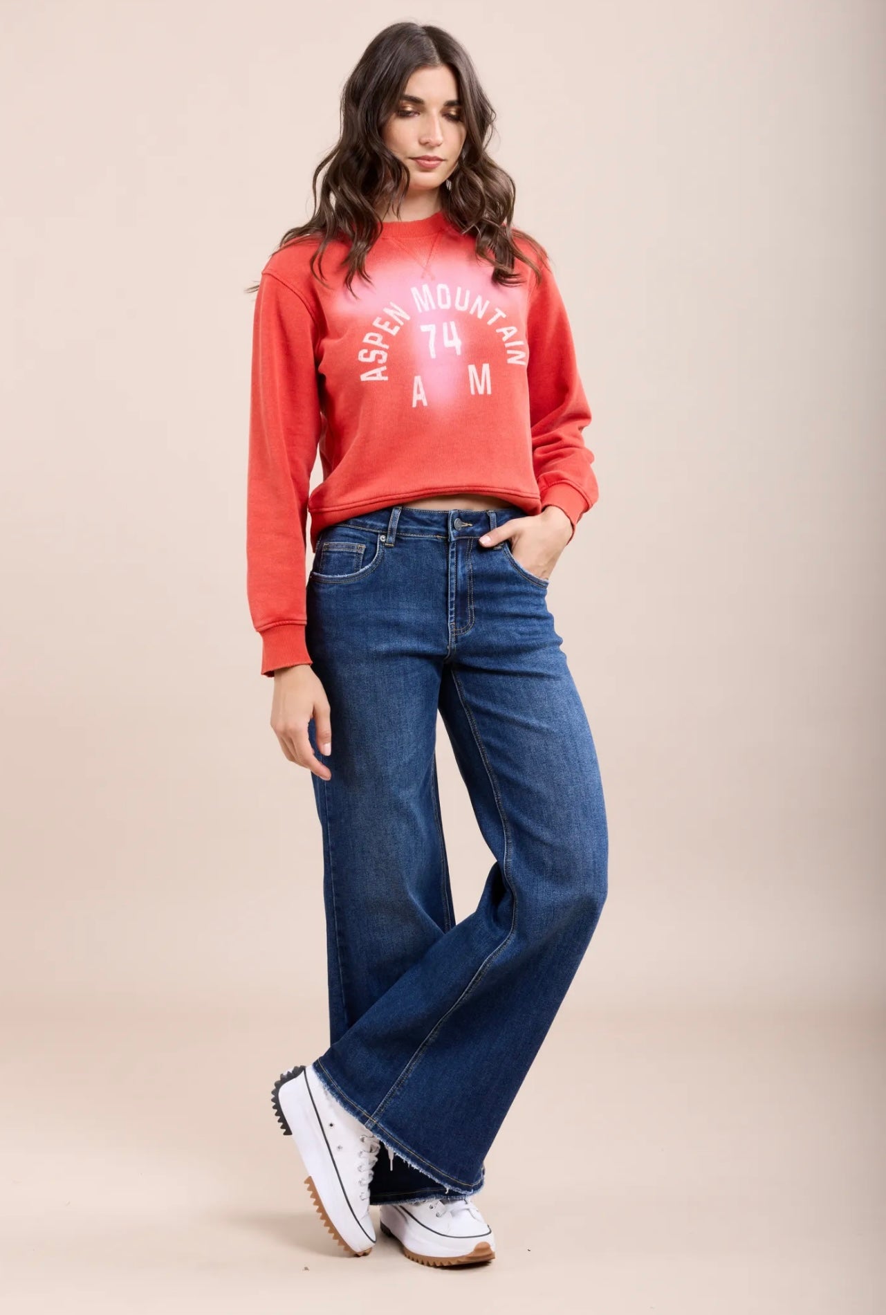 Toxik Dark Denim Wide Leg Jeans