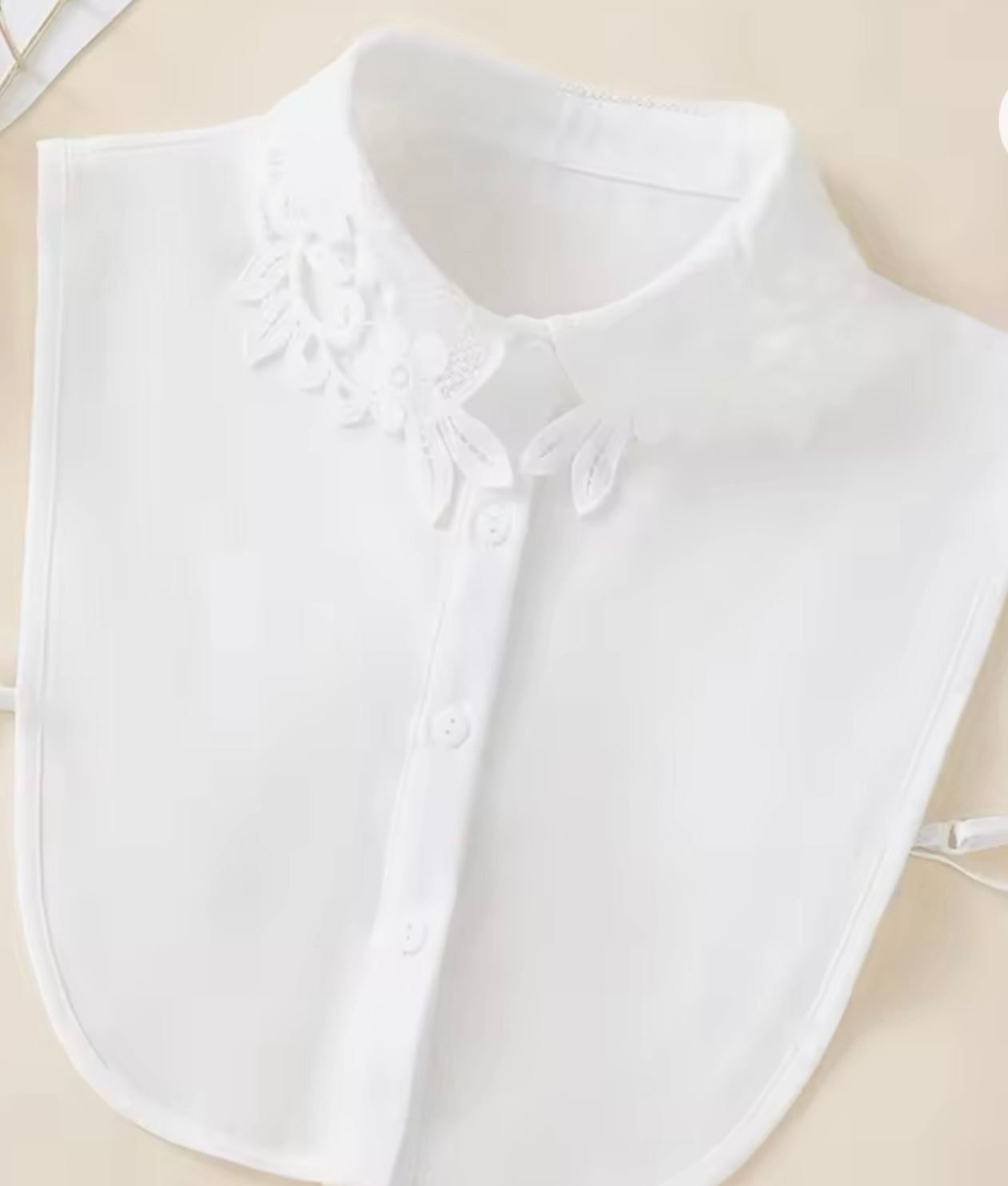 #2 White Embroidered Collar