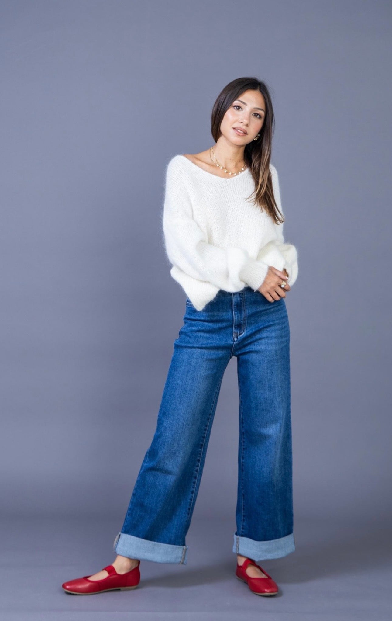 Keeva Dark Denim Straight Relaxed Jeans