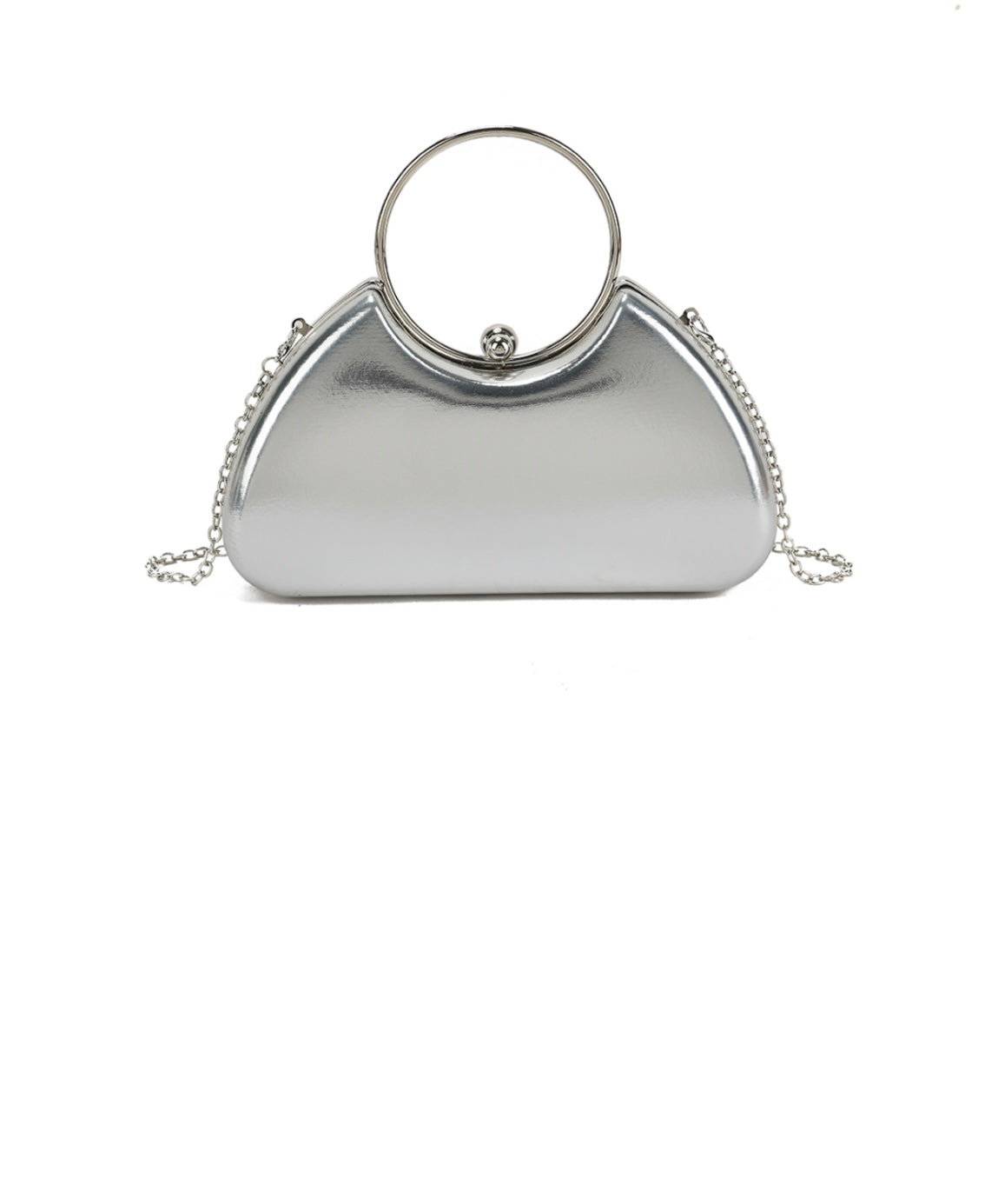 Catherine Top Handle Bag In Silver