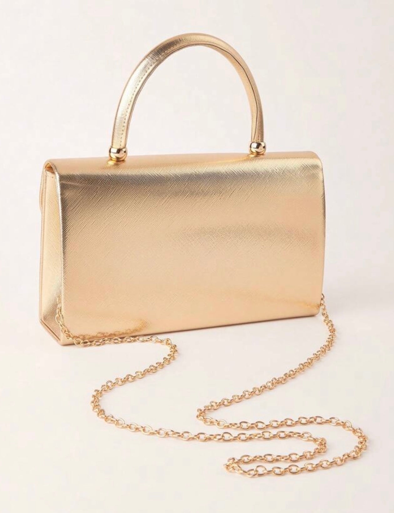 Gold Metallic Handbag