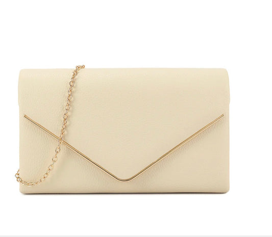 Ivory Envelope Clutch Bag