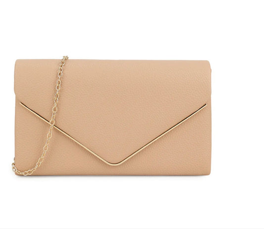 Nude Envelope Clutch Bag
